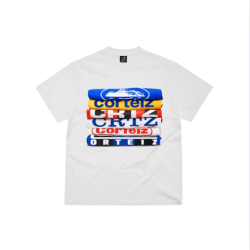 T-shirt Corteiz Empilé (Stacked Logo) - Blanc Oversize