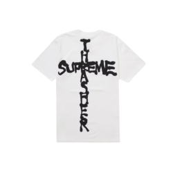 T-shirt Supreme x Thrasher - Blanc Oversize