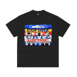 T-shirt Corteiz Empilé (Stacked Logo) - Blanc Oversize